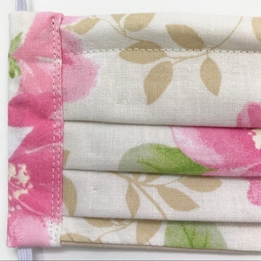 Free With Bundle Over $75 Pink floral‎ cloth mask face covering